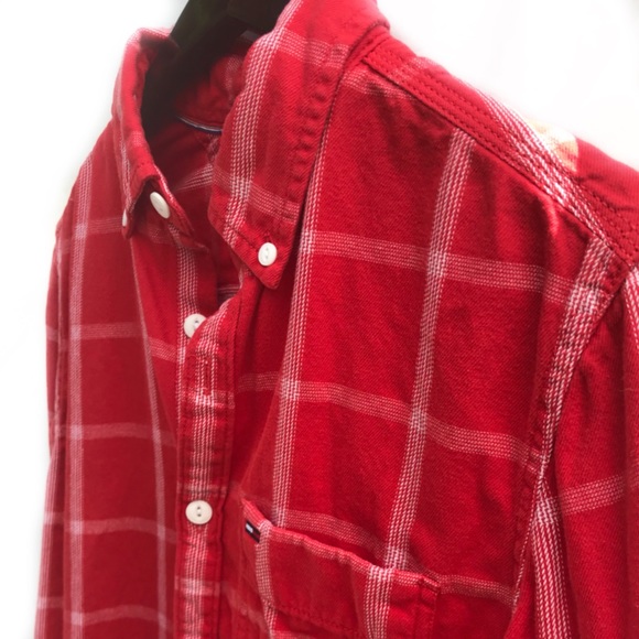 Tommy Hilfiger Red plaid Shirt - Picture 3 of 6